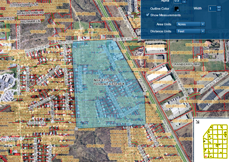 Figure 1: Map depicting the portion of Fernway Phase 1 derived from Eastabrook